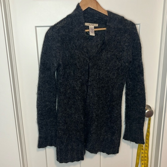 Free people grey mohair and acrylic blend cardigan size medium - Picture 1 of 5